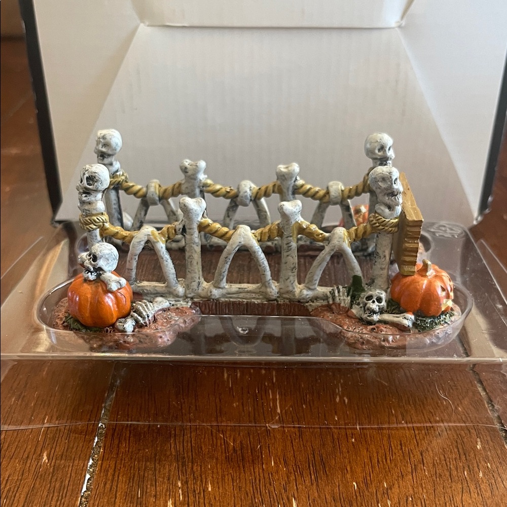 Lemax Bone Bridge with Pumpkins